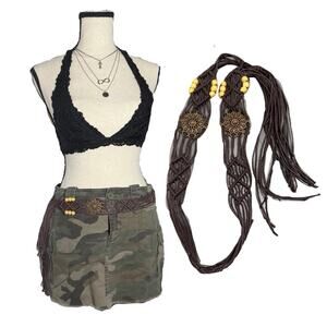 Boho Macrame Waist Belt